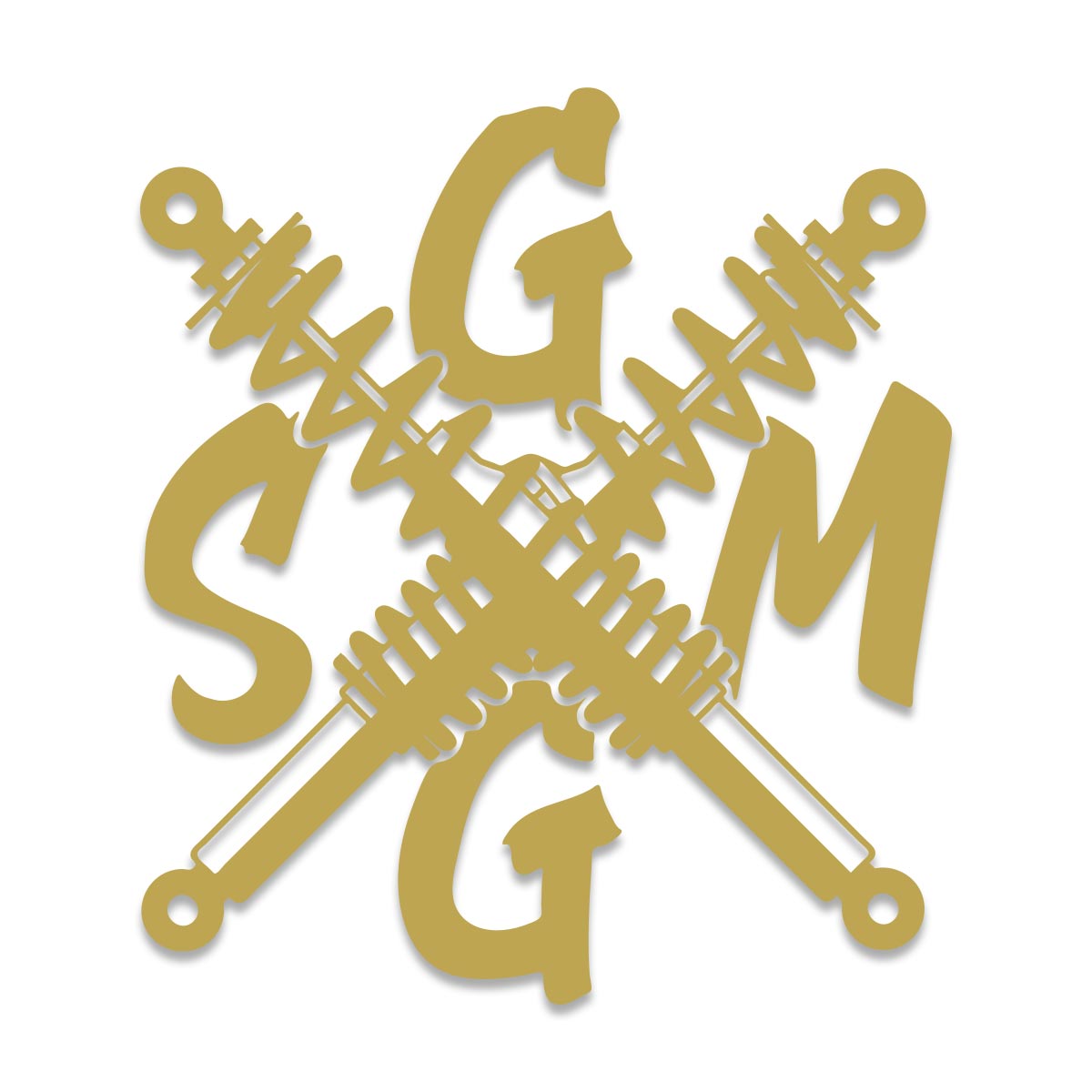 GSGM | FEDERN | AUFKLEBER | 12cm