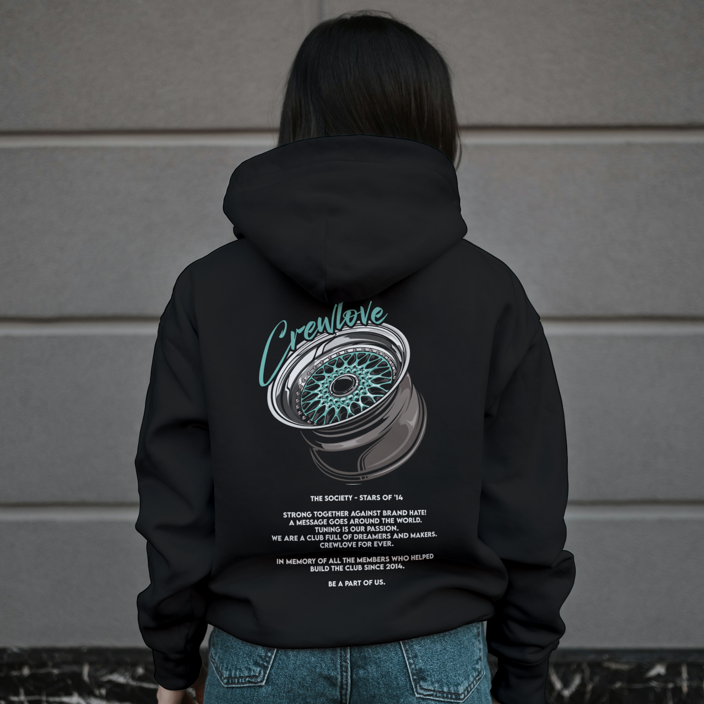 GSGM | CREWLOVE | BLACK HOODIE