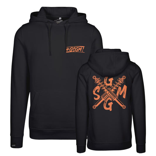GSGM | PEACH DROP | BLACK HOODIE