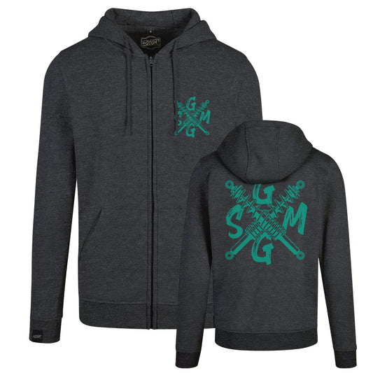 GSGM | CLASSIC MINT | CHARCOL ZIPPER