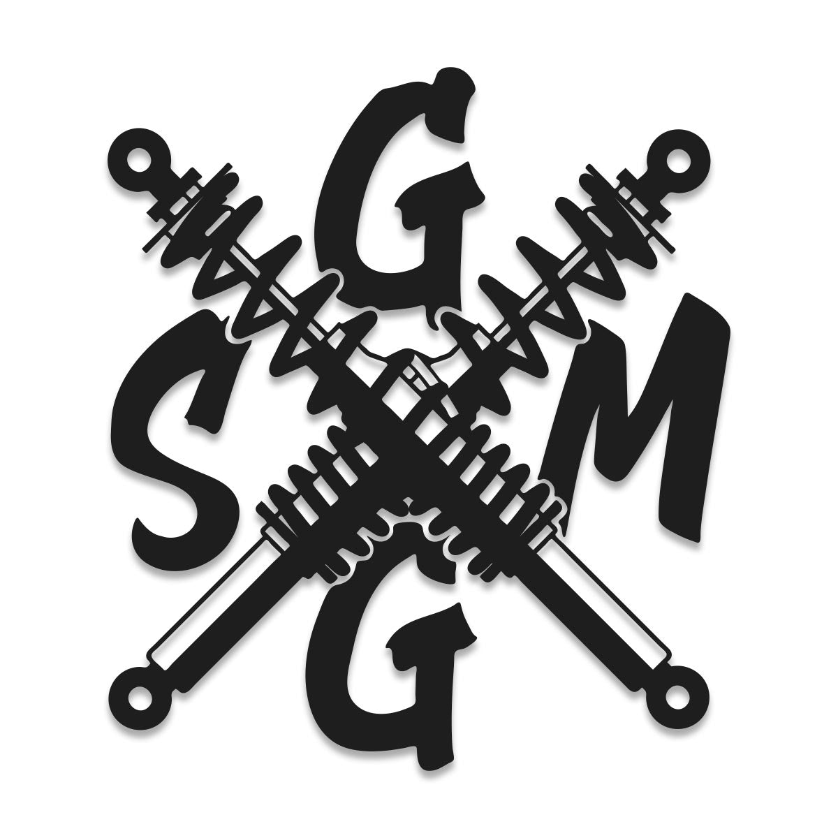 GSGM | FEDERN | AUFKLEBER | 12cm