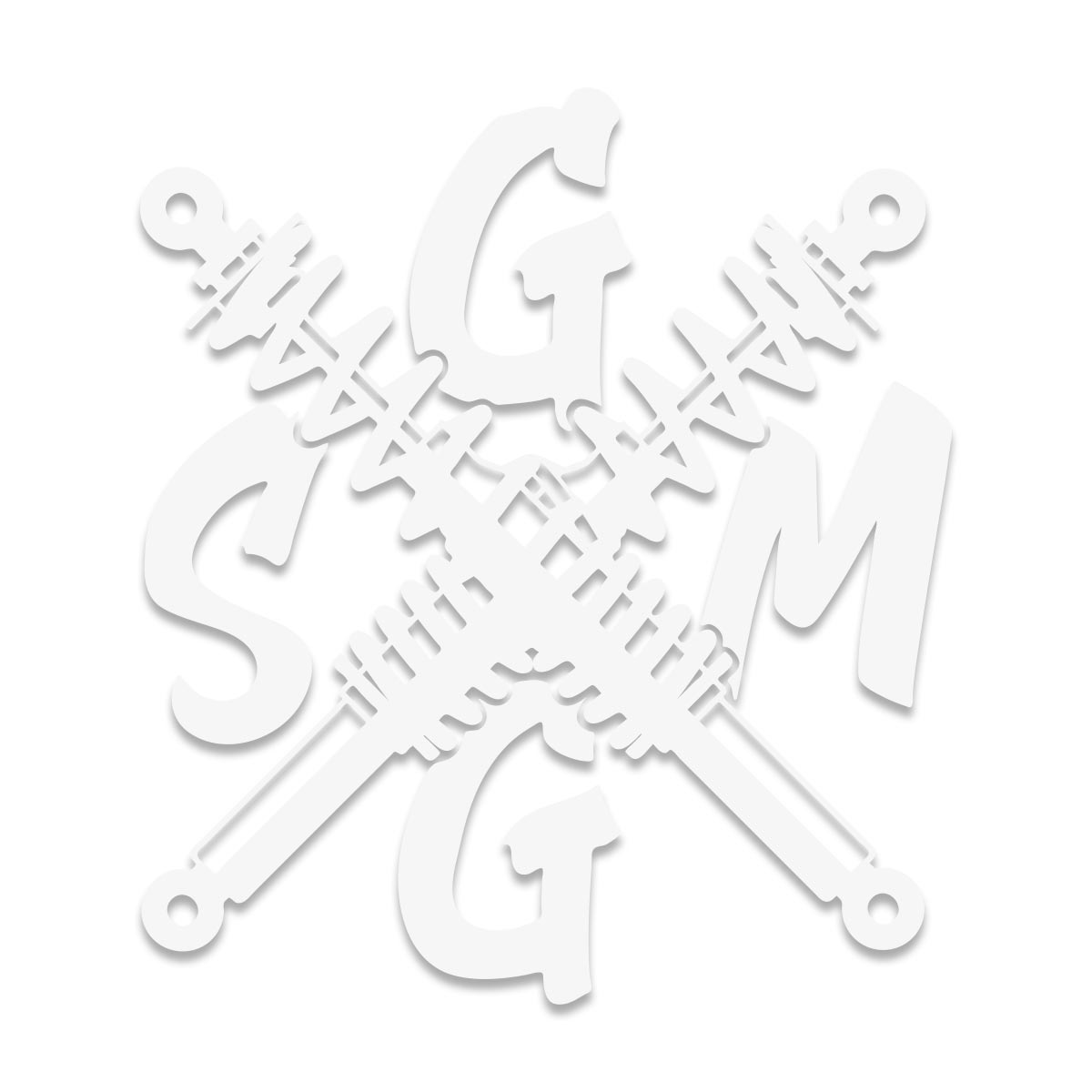 GSGM | FEDERN | AUFKLEBER | 58cm