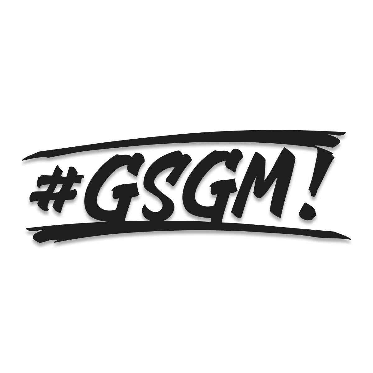 GSGM | #GSGM | Aufkleber | 20cm
