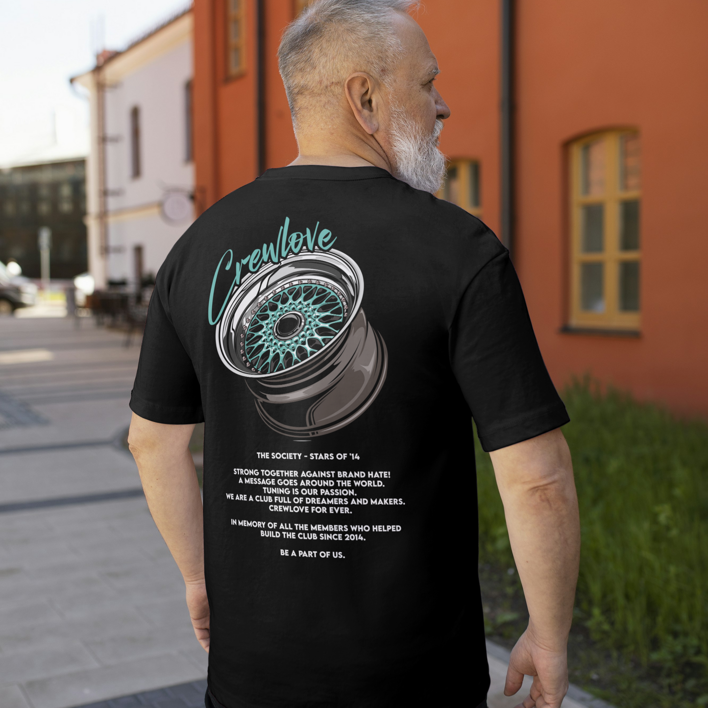 GSGM | CREWLOVE | BLACK OVERSIZE TSHIRT