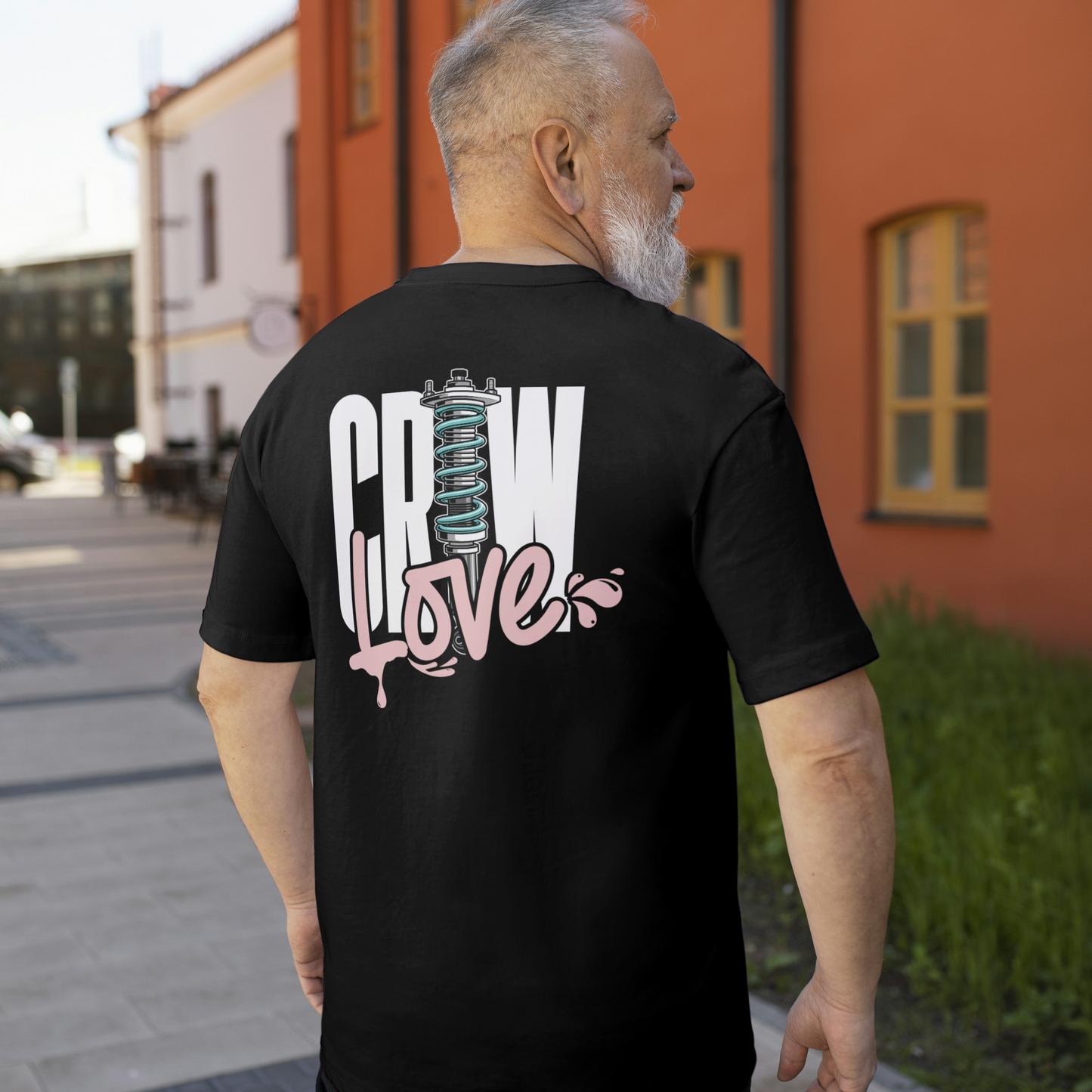 GSGM | CREWLOVE | BLACK OVERSIZE TSHIRT