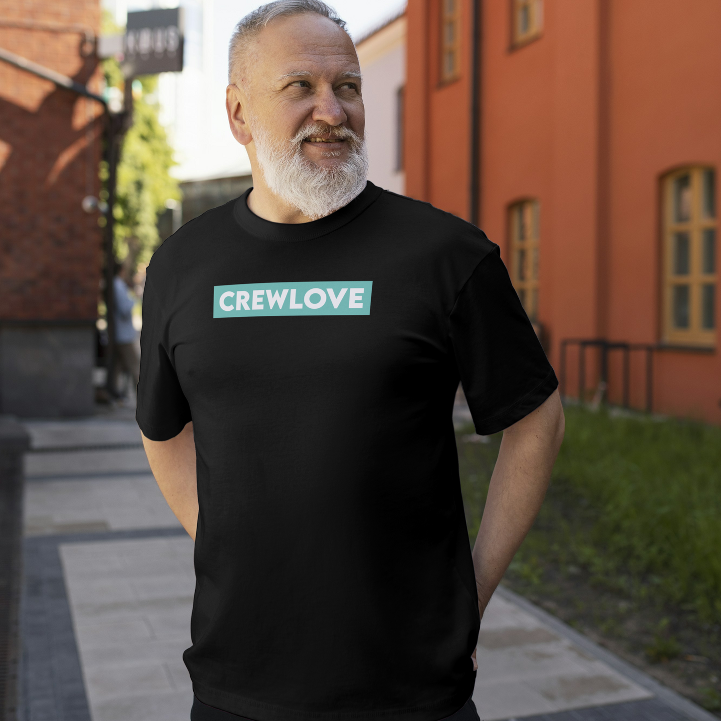 GSGM | CREWLOVE | BLACK OVERSIZE TSHIRT