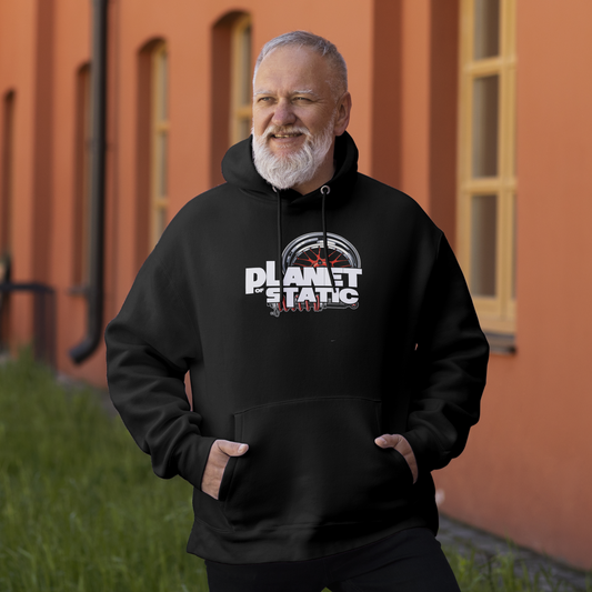 GSGM | PLANET OF STATIC | BLACK HOODIE