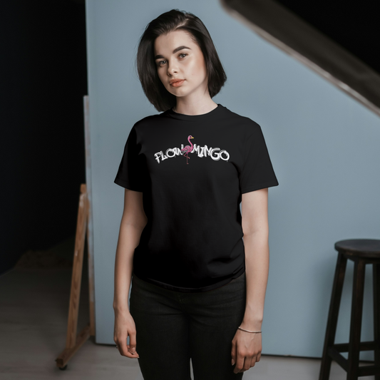 GSGM | FLOWMINGO | BLACK TSHIRT