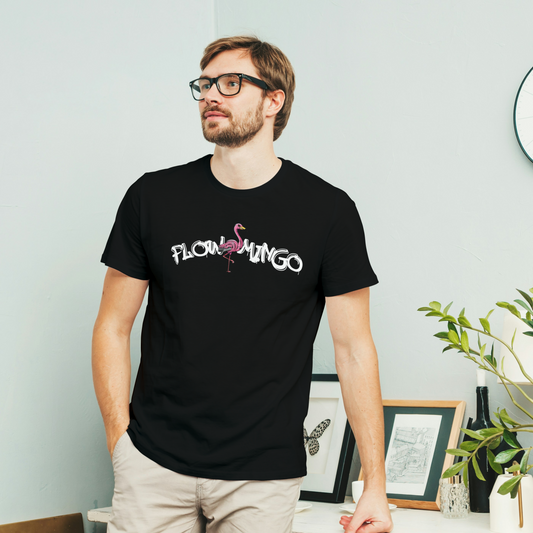 GSGM | FLOWMINGO | BLACK TSHIRT