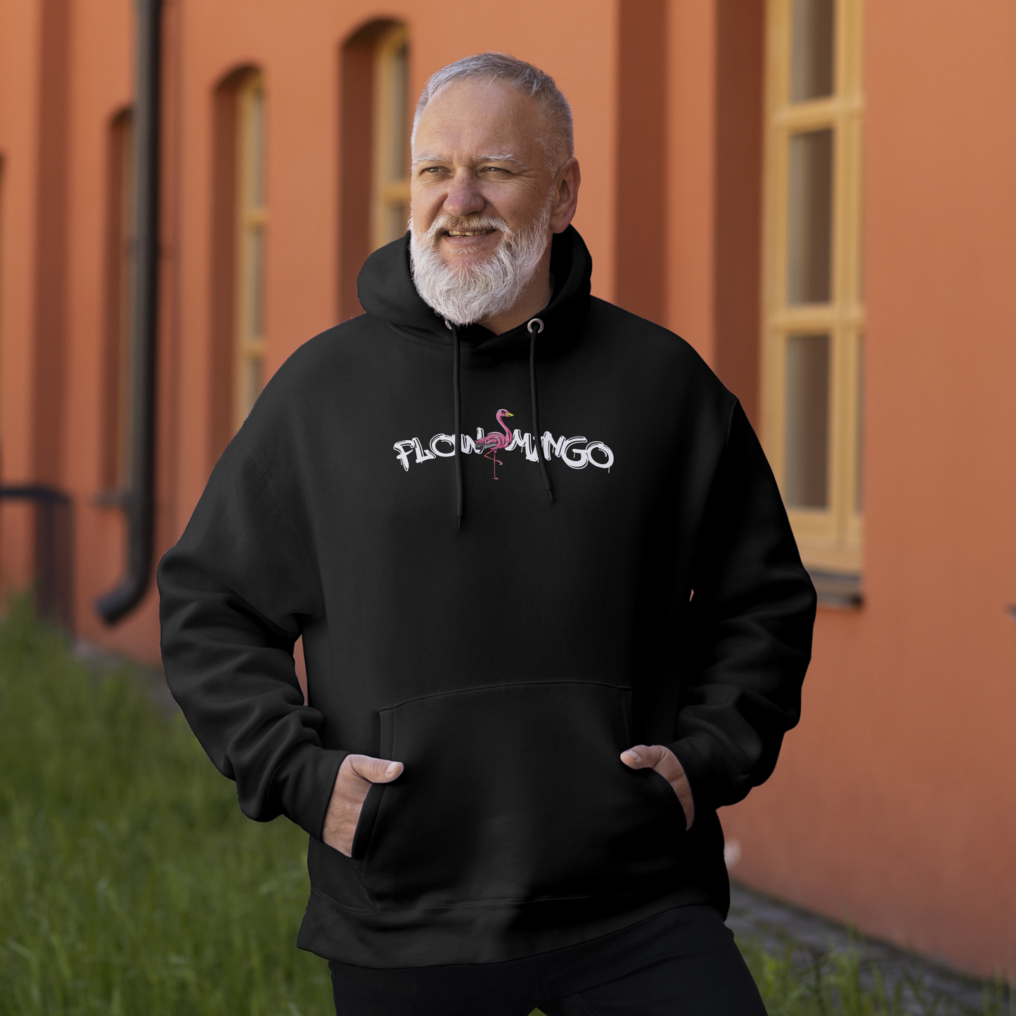 GSGM | FLOWMINGO | BLACK HOODIE